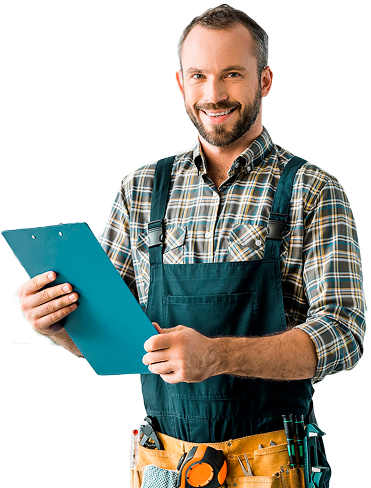 Рабочий с планшетом